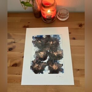 New Original Signed Artwork Alcohol Ink on Paper 131